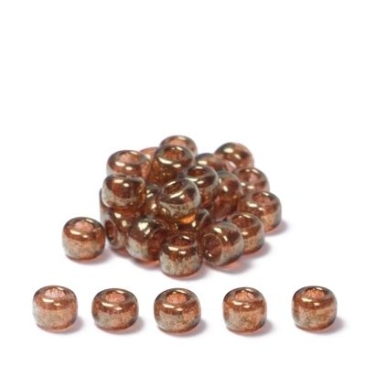 6/0 Miyuki Rocailles kralen, rond (ca. 4 mm), kleur: Topaz Gold Luster, 20 gr.