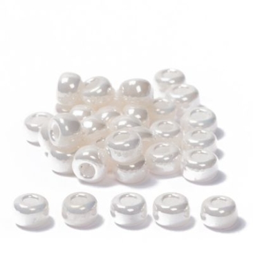 6/0 Miyuki Rocailles beads, round (approx. 4 mm), colour: Antique Ivory Pearl Ceylon, approx. 20 gr.