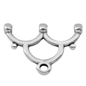 Cymbal Lakos III-8/0 Rocaille end piece, silver plated