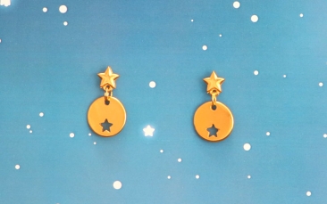 Golden Stars Earrings