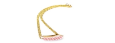 Golden Double Chain Pink Coral