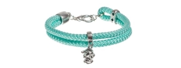 Double Bracelet with Sail Rope Seahorse
