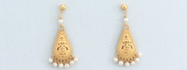 Earrings with Nacre Pearls by Preciosa Ethno