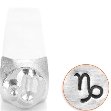 ImpressArt Design tampon, 6 mm, motif signe astrologique Capricorne