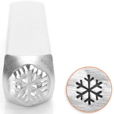 ImpressArt Design Stamp, 6 mm, motif snowflake