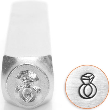 ImpressArt Design Stamp, 6 mm, motif diamond ring