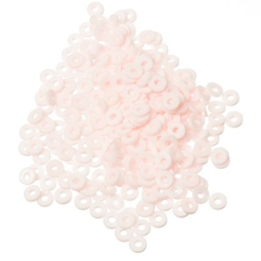 Perles Katsuki, diamètre 6 mm, couleur rose, forme disque , quantité un brin
