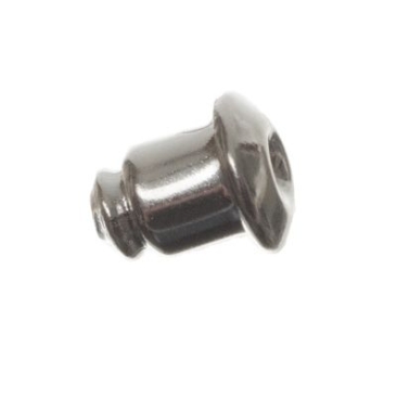 Ear stud stopper, 6 x 5 mm, silver-coloured