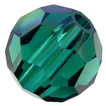 Preciosa pearl ball, Round Bead, Shape: Round, 6 mm, Colour:, emerald AB