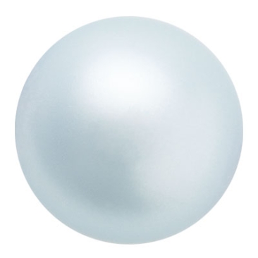 Preciosa parelbol, Nacre parel, vorm: Rond, 10 mm, kleur: lichtblauw