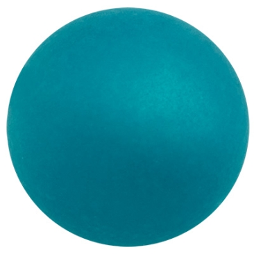 Perle polaire, ronde, env.10 mm, bleu turquoise