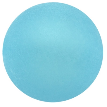 Perle Polaris, 6 mm, ronde, bleu clair