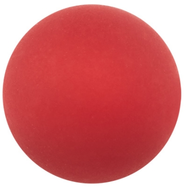 Boule Polaris, 4 mm, mat, rouge