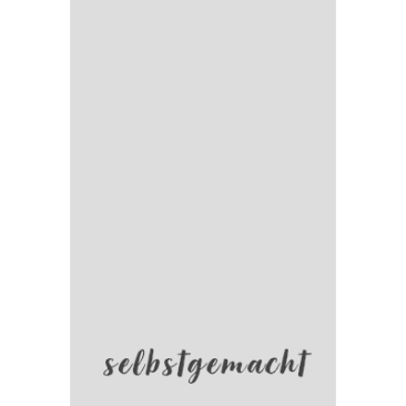 Jewellery card "homemade", upright, light grey, size 8.5 x 5.5 cm