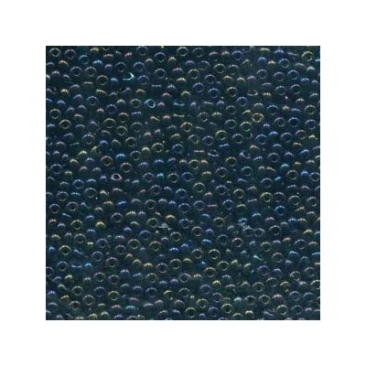 6/0 Preciosa Rocailles Perlen, Rund (ca. 4 mm), Farbe: Jet AB, Röhrchen mit ca. 20 Gramm