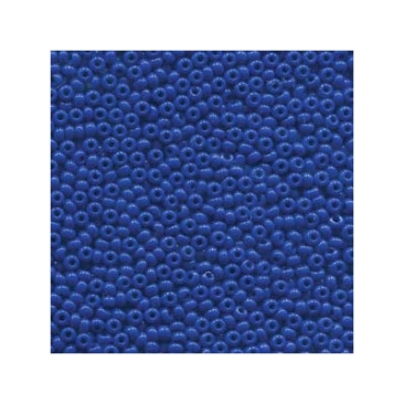 8/0 Preciosa Rocailles Perlen, Rund (ca. 3 mm), Farbe: Blue, Röhrchen mit ca. 22 Gramm