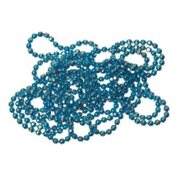 Chaîne à boules, diamantée, diamètre 1,5 mm, longueur 1 m, turquoise
