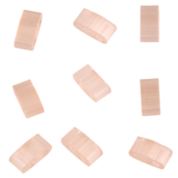 Miyuki Perle Half Tila Bead, 5 x 2,5 mm, Farbe: silk pale peach, Röhrchen mit ca. 7,8 gr