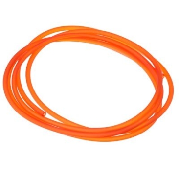 2 metre PVC hose, diameter 2.5 mm, colour: orange
