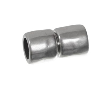 Magnetic clasp for gluing in. Inner diameter 8 mm, silver-plated