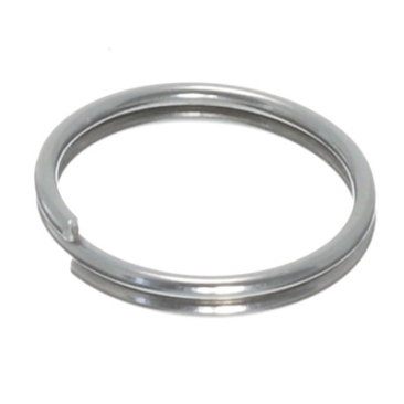 Split ring, diameter approx. 10 mm, silver-plated