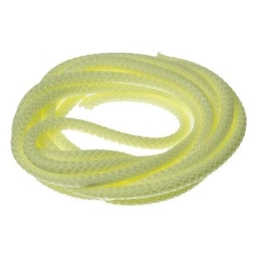 Corde à voile / cordelette, diamètre 5 mm, longueur 1 m, jaune clair