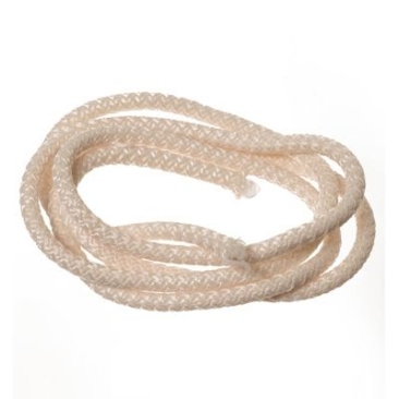Sail rope / cord, diameter 5 mm, length 1 m, ivory
