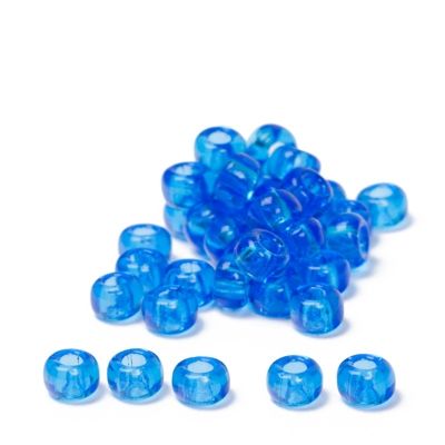 11/0 Miyuki Rocailles beads, round (approx. 2 mm), colour: Sapphire Transparent, 24 gr. 