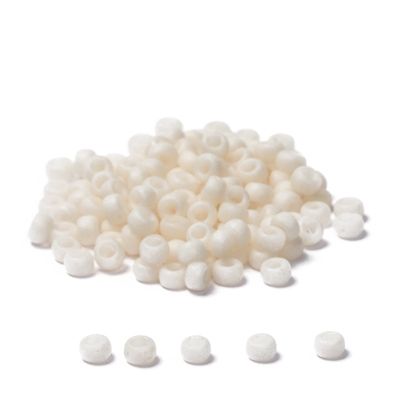 11/0 Perles de rocaille Miyuki, Rondes (environ 2 mm), Couleur : Cream Matte Opaque, 23 gr. 