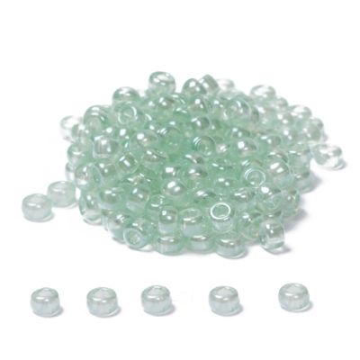 11/0 Miyuki Rocailles beads, round (approx. 2 mm), colour: Seafoam Green Luster, 24 gr. 