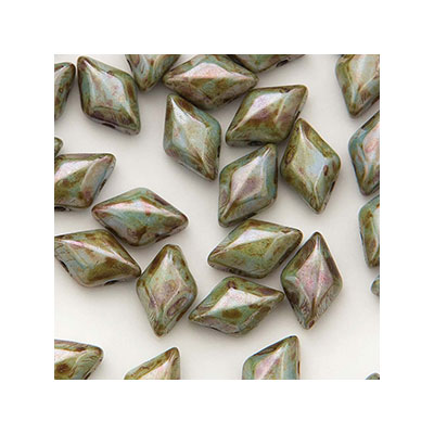 Matubo Gemduo beads, 8 x 5 mm, colour: Chalk Lazure Blue , tube with approx. 8 gr. 