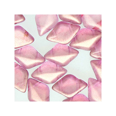 Matubo Gemduo Perlen, 8 x 5 mm, Farbe: Halo Pesrian Pink , Röhrchen mit ca. 8 gr. 