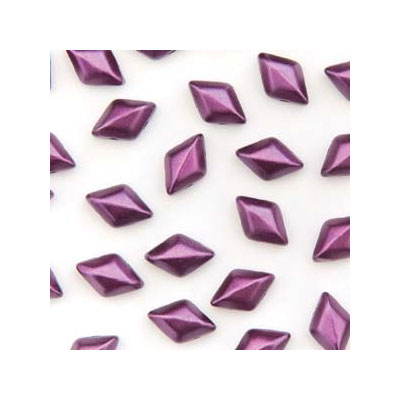 Matubo Gemduo beads, 8 x 5 mm, colour: Pastel Bordeaux, tube with approx. 8 gr. 