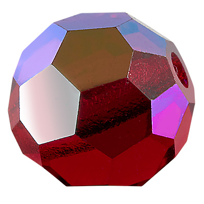 Preciosa bead ball, Round Bead, Shape: Round, 4 mm, Colour:, fuchsia AB 