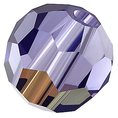 Preciosa pearl ball, Round Bead, Shape: Round, 6 mm, Colour:, tanzanite AB 