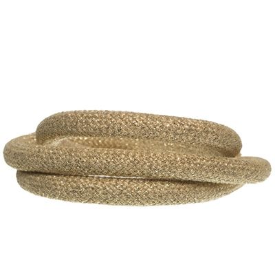 Sail rope / cord, diameter 10 mm, length 1 m, gold-coloured 
