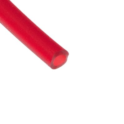 PVC-Gewebeschlauch rot-transparent