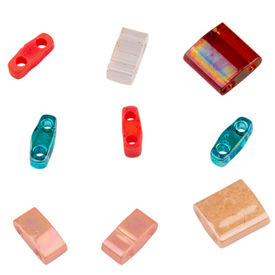 Gietvorm Onze onderneming Terzijde Miyuki kralen Tila Bead Mix, 5 mm, kleur: Island Hopper, assorti maten,  koker met ca. 7,2 gr. | Glücksfieber